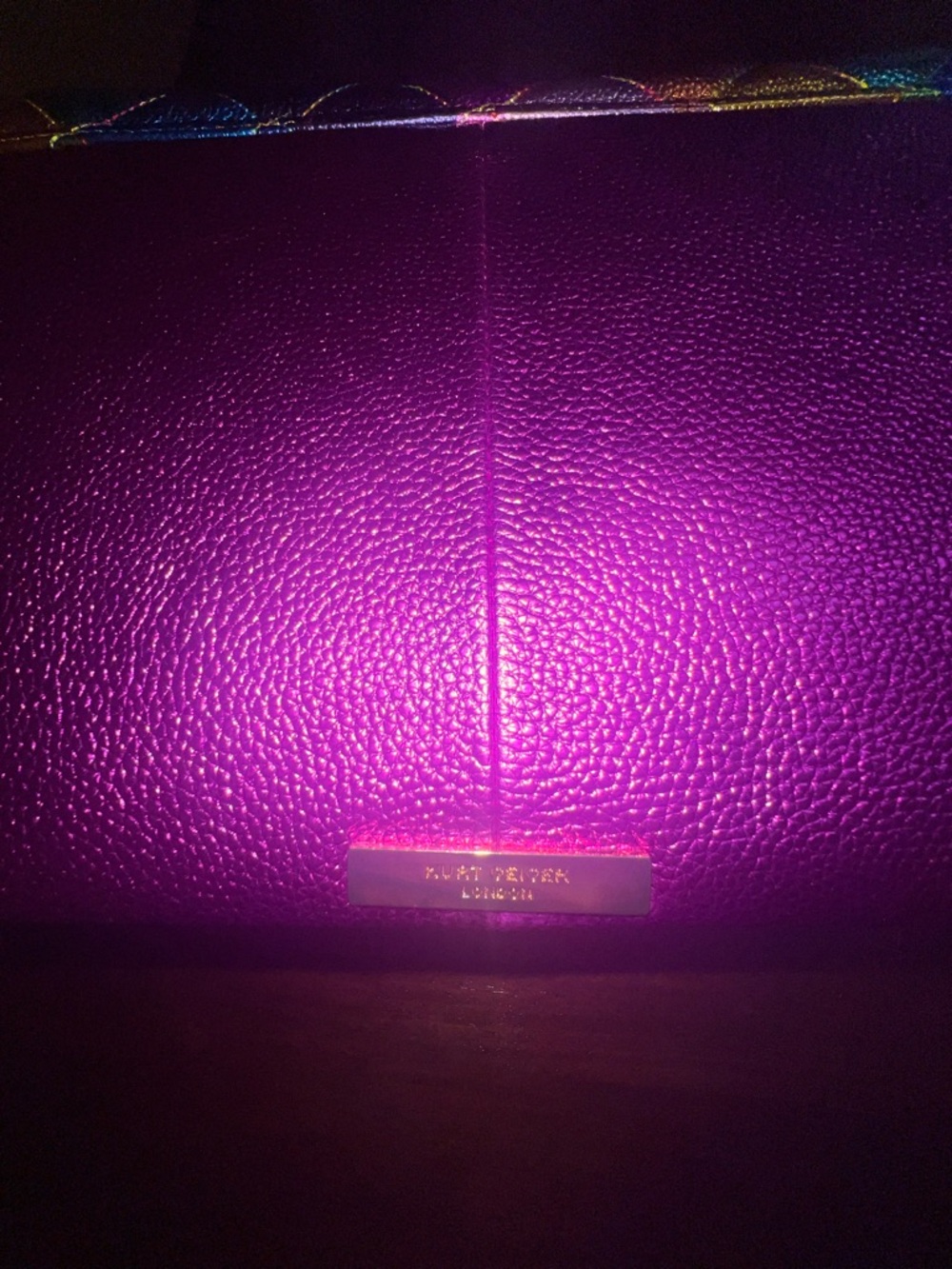 Kurt Geiger XXL Rainbow Multicolor Leather Chain Shoulder Bag NWT - Picture 12 of 17